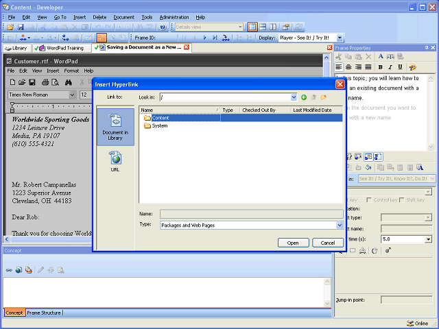 Screen image of this step