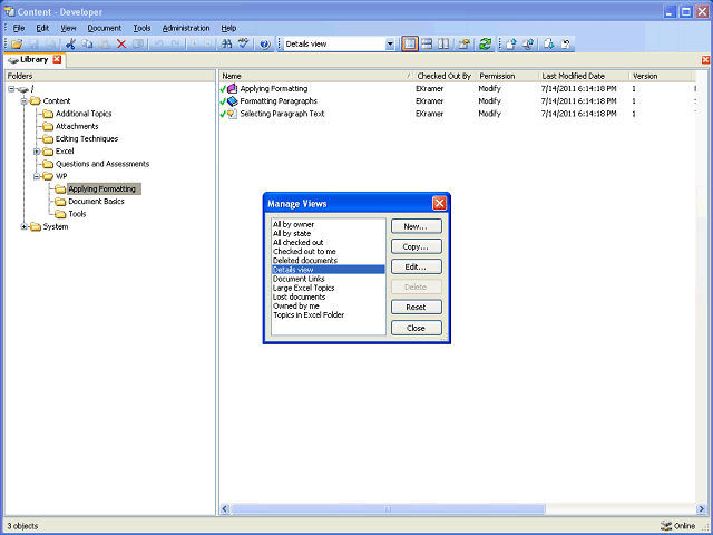 Screen image of this step