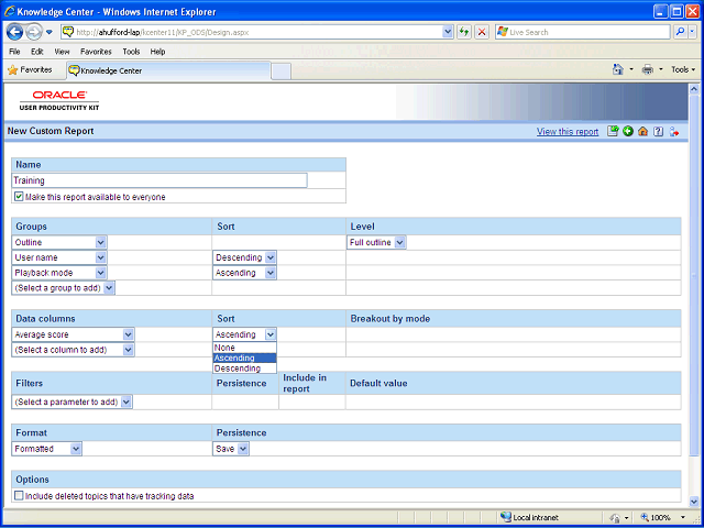 Screen image of this step