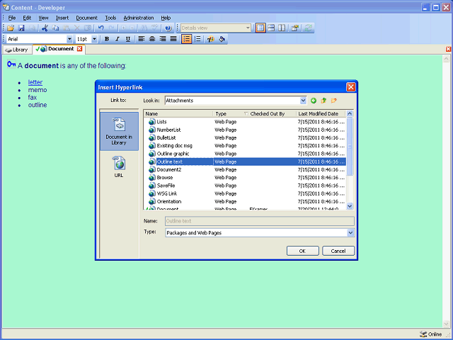 Screen image of this step