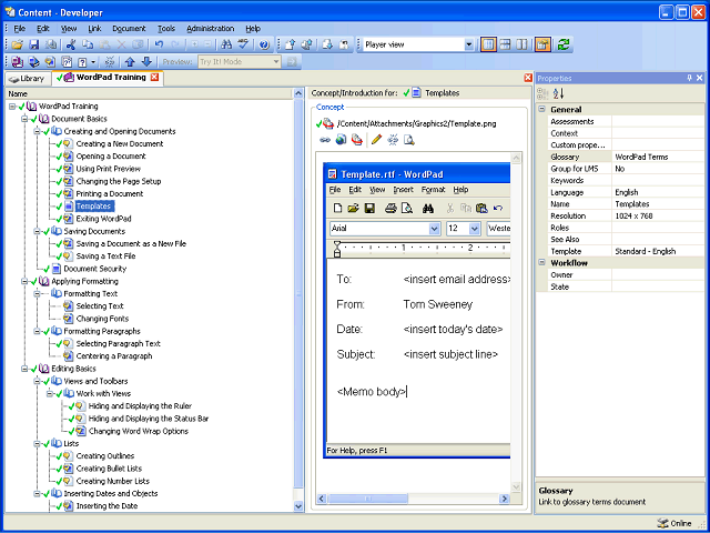 Screen image of this step
