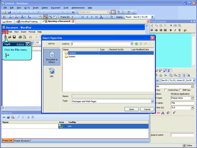 Screen image of this step