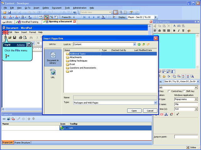 Screen image of this step