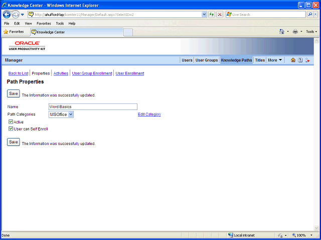 Screen image of this step
