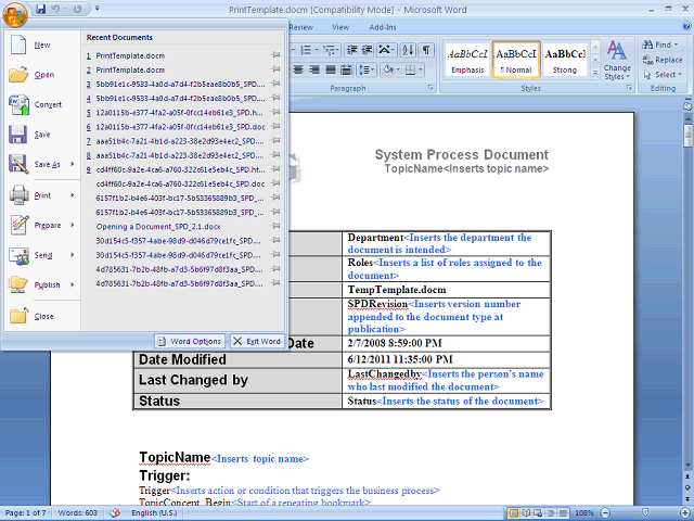 Screen image of this step