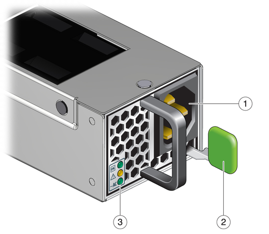 image:Illustration shows the features of a power supply.