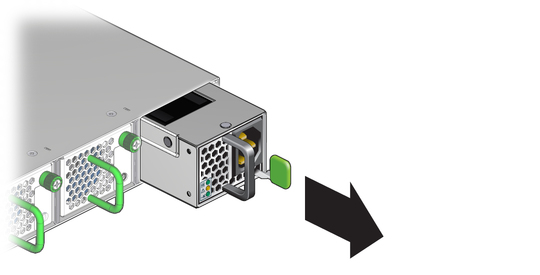 image:Illustration shows the power supply being removed.