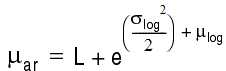 Formula for arithmetic mean