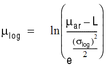 Formula for log mean