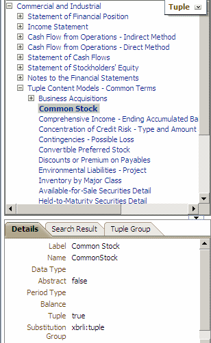 Image shows Tuple view.