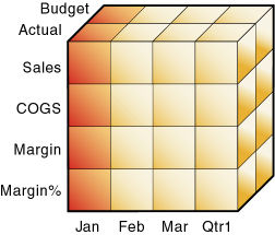 This image illustrates a slice of data for the month of Jan.