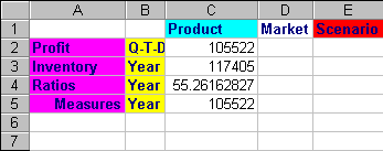 Entering a Dynamic Time Series Member into a worksheet.