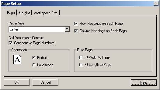 The image shows the Page Setup dialog box.
