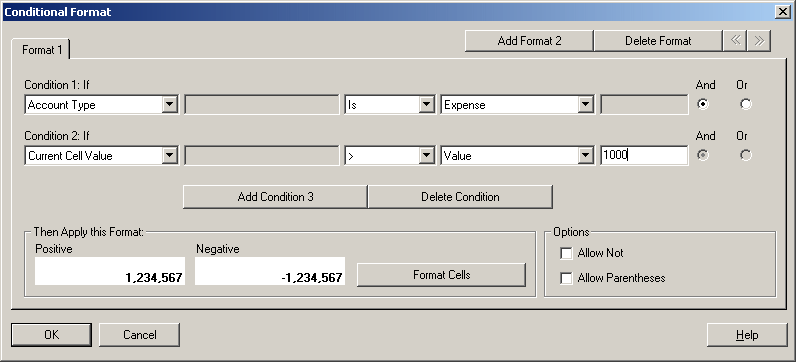 Example of Adding a Condition