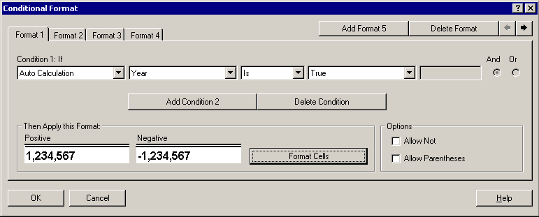 Conditional Formatting Applied to Specify an Auto Calculated Cell