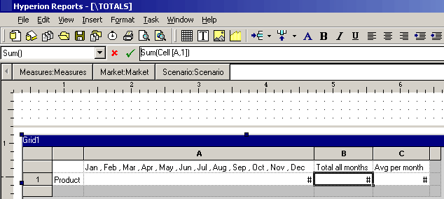 The image illustrates the information when you use the formula bar to select the functions and dimensions that return your result.