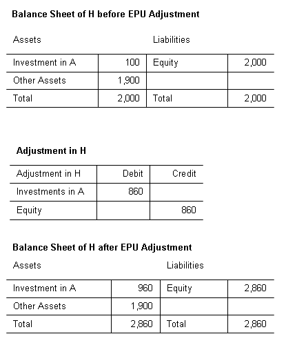 This graphic displays an example of direct ownership with translation.
