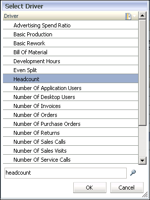Common Member Selector dialog box