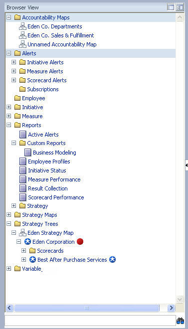 The file BrowserViewTab displays that contains alerts that you can deactivate in the Alerts folder.