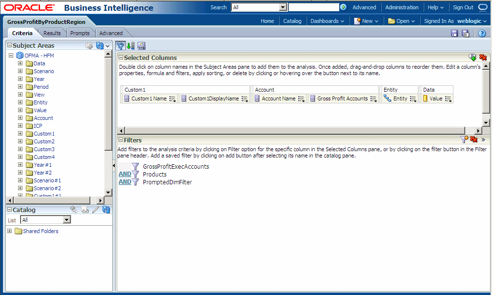 Under Selected Columns on the Criteria tab, click the Menu icon to the right of the name of the column to be sorted, and then select Sort and the Sort method.