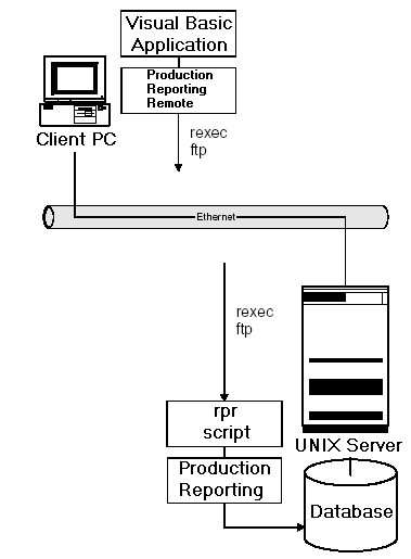 The image shows the SQR Production Reporting Remote process