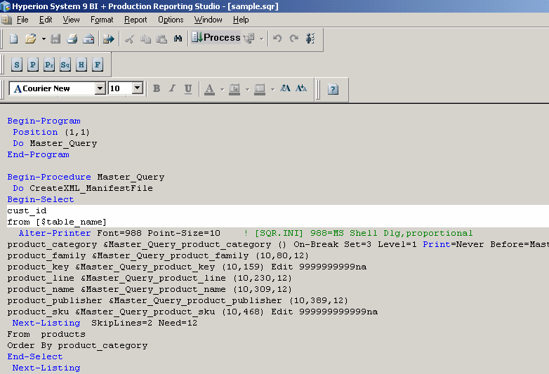 The image shows the Source window in advnaced editing mode with symbols hidden.