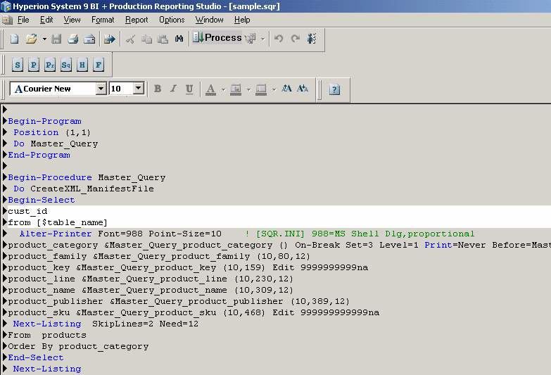 The image shows the Source window in advanced editing mode with symbols displayed.