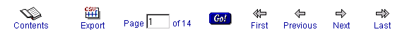 Navigation bar in English