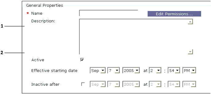 The image shows JSP details for externally triggered events.