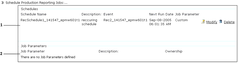 The image shows a scheduling information page.