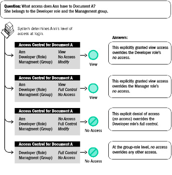 The image displays Overriding Access Privileges Granted