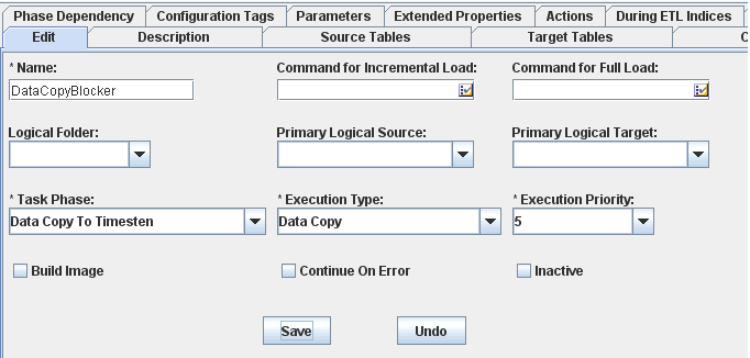 Shows the Tasks tab with the DataCopyBlocker task.