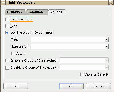 Edit Breakpoint