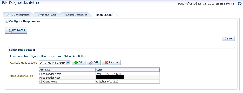 Configuring the Heap Loader