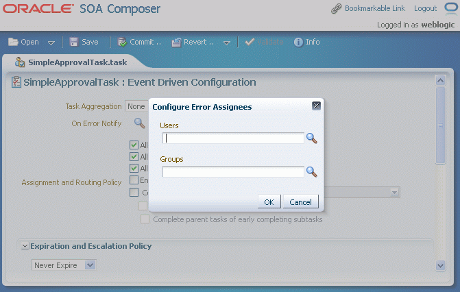 Specifying Error Assigness