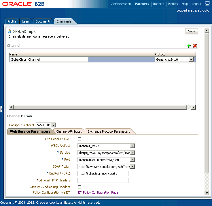 channel details