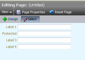This image shows a simple form opened in Design view.