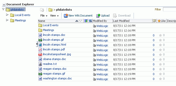 Document Explorer Task Flow