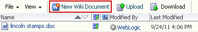 New Wiki Document Action