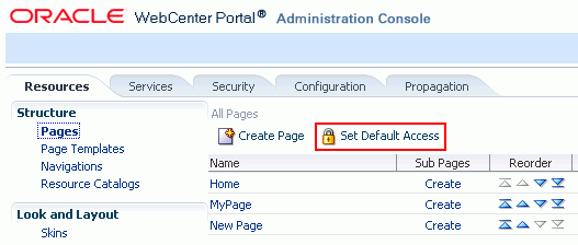 Setting Access for the Root Node