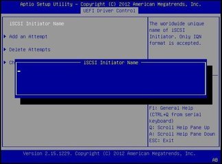 image:This figure shows the iSCSI Initiator Name dialog box.
