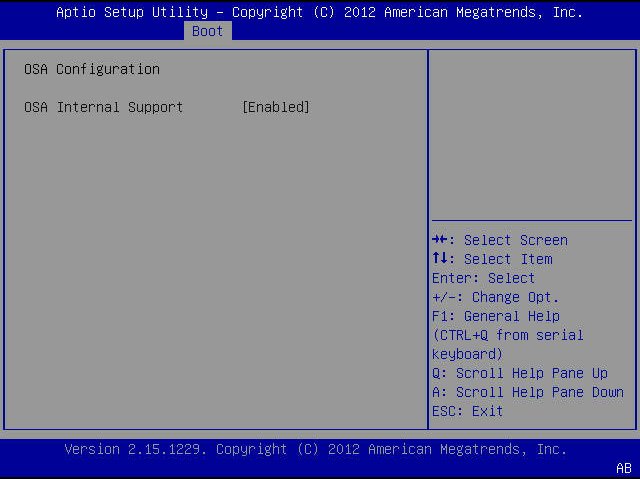 image:A screen capture showing the BIOS Setup Utility Boot menu screen.