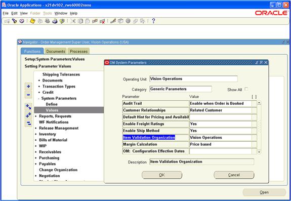 system parameters