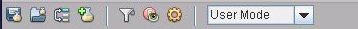 image:Image that shows the toolbar of Performance Analyzer