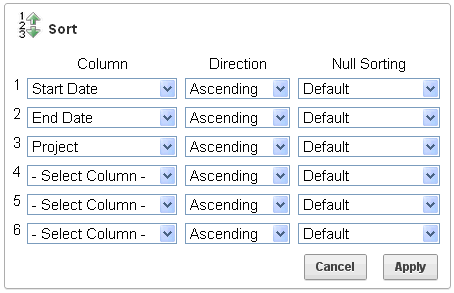Description of the illustration ir_sort.gif follows