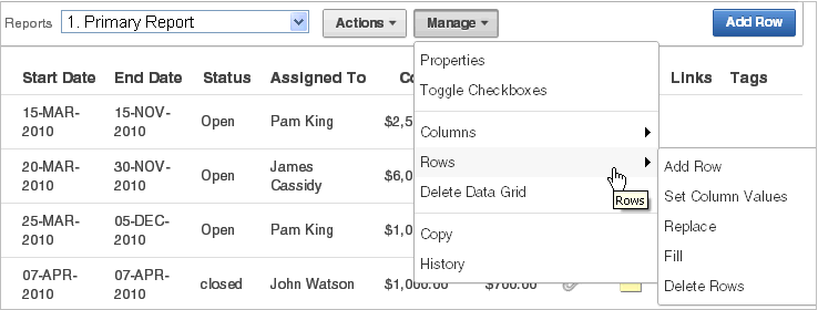 Description of the illustration data_grid_row.gif follows