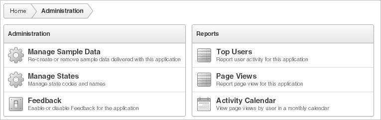 Description of the illustration samp_app_admin.gif follows