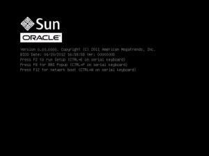 image:Captura de pantalla que muestra la pantalla de presentación del BIOS.