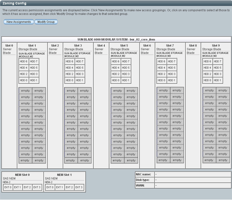 image:Example showing an initial view of the Zoning Config dialog.