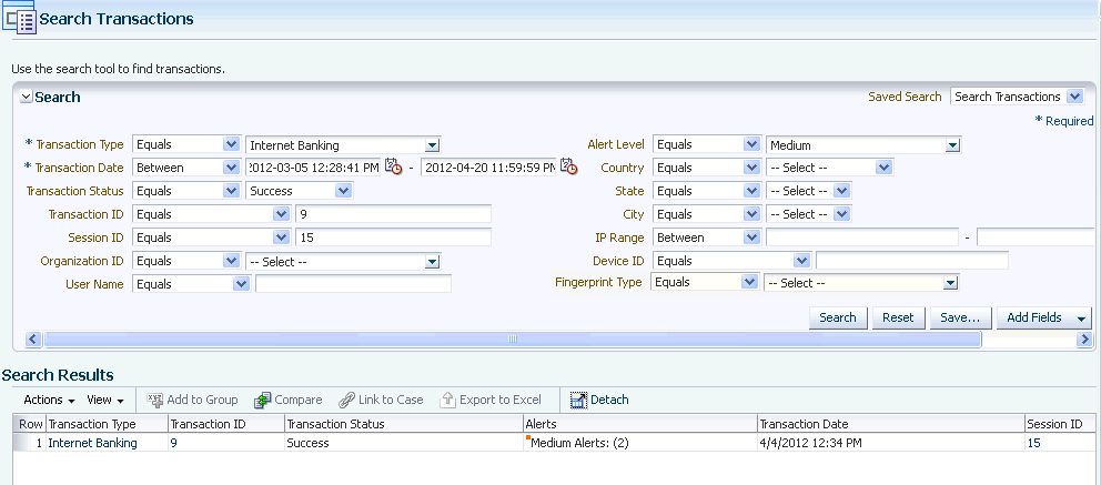 検索演算子が示されています。